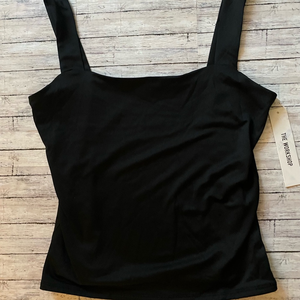 Workshop Republic Clothing Elegant Black Tank Top